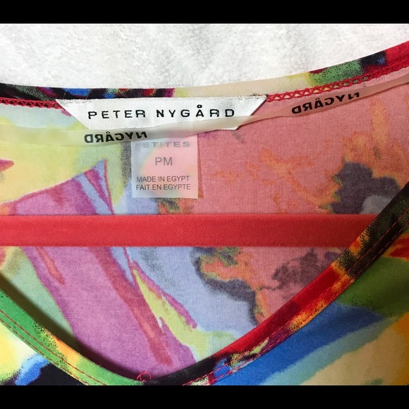 Peter Nygard women Petite Medium V neck 3/4 sleeve - Picture 4 of 7